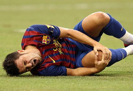 نجوم برشلونة يتألمون